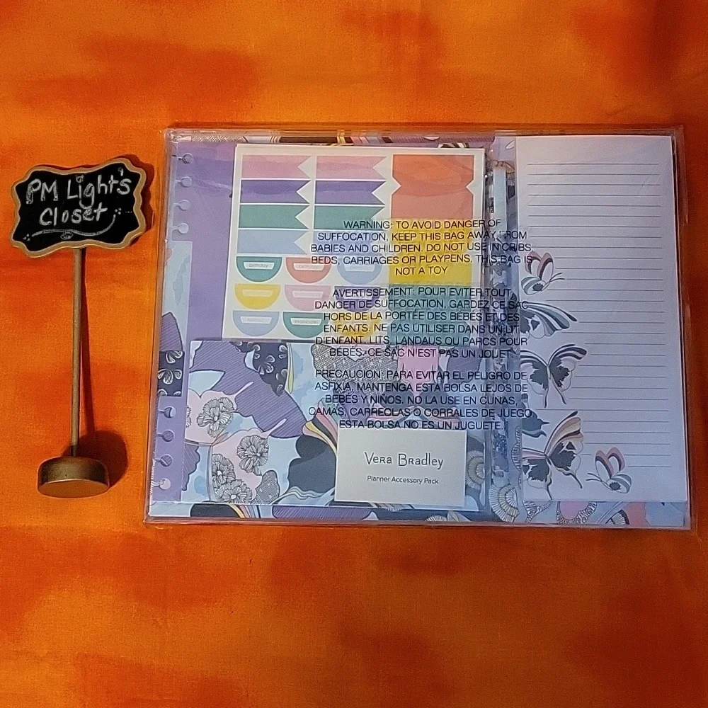 Vera Bradley Planner Accessory Pack New Butterfly Pattern